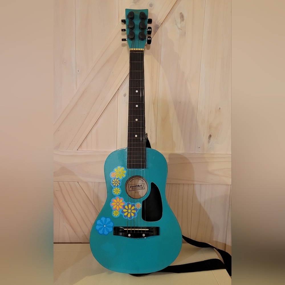 First Act Discovery Kids Teal Guitar